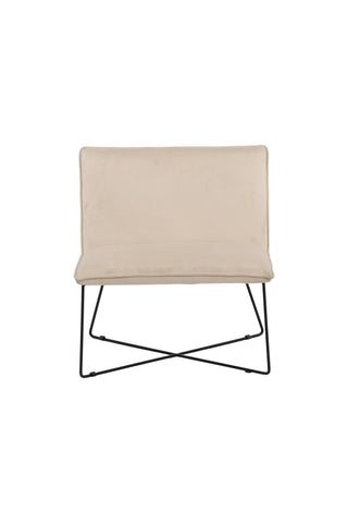 Venture Home X-lounge Enkelsoffa - Svart / Off White Velvet