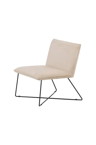 Venture Home X-lounge Enkelsoffa - Svart / Off White Velvet