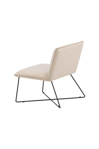 Venture Home X-lounge Enkelsoffa - Svart / Off White Velvet