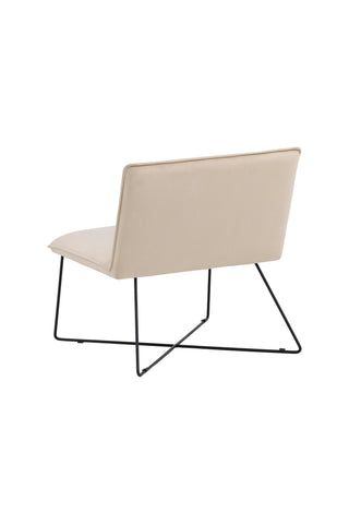 Venture Home X-lounge Enkelsoffa - Svart / Off White Velvet