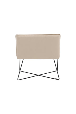 Venture Home X-lounge Enkelsoffa - Svart / Off White Velvet