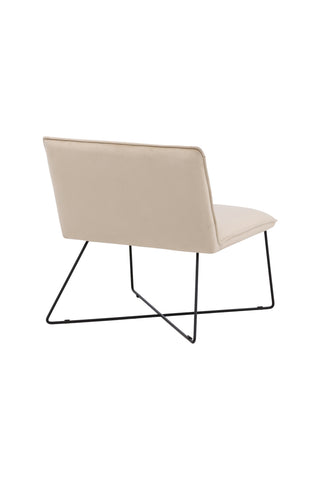 Venture Home X-lounge Enkelsoffa - Svart / Off White Velvet