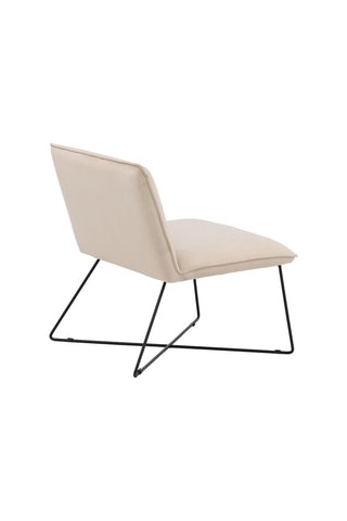 Venture Home X-lounge Enkelsoffa - Svart / Off White Velvet