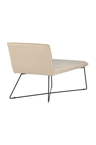 Venture Home X-lounge Daybed - Svart / Beige sammet