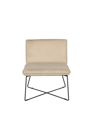 Venture Home X-lounge Daybed - Svart / Beige sammet