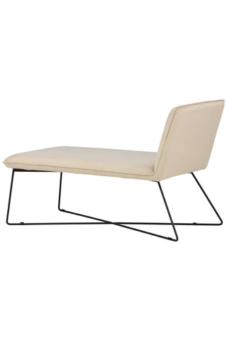 Venture Home X-lounge Daybed - Svart / Beige sammet