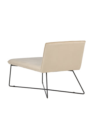Venture Home X-lounge Daybed - Svart / Beige sammet