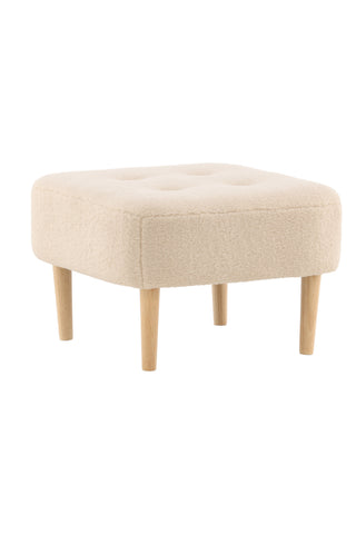 Venture Home Salina Ottoman/Puff - Oaklook / Vit Fleece