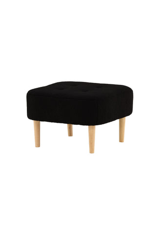 Venture Home Salina Ottoman/Puff - Oaklook / Svart Fleece
