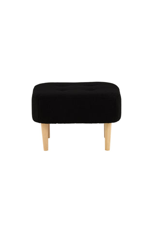 Venture Home Salina Ottoman/Puff - Oaklook / Svart Fleece