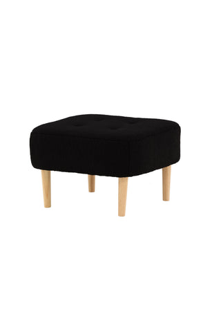 Venture Home Salina Ottoman/Puff - Oaklook / Svart Fleece