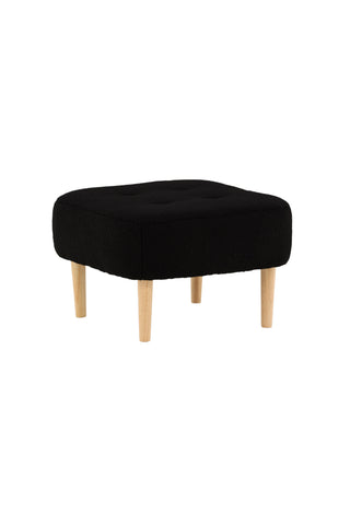 Venture Home Salina Ottoman/Puff - Oaklook / Svart Fleece