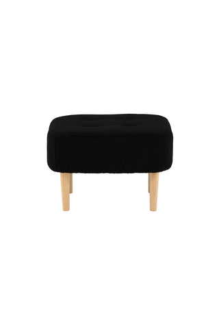 Venture Home Salina Ottoman/Puff - Oaklook / Svart Fleece