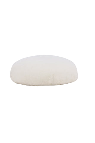 Venture Home Ruston Ottoman/Puff - / Vit lammull