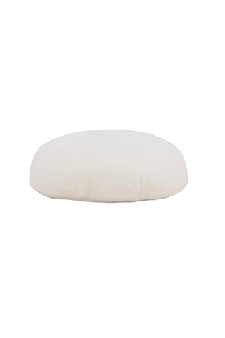 Venture Home Ruston Ottoman/Puff - / Vit lammull