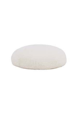 Venture Home Ruston Ottoman/Puff - / Vit lammull