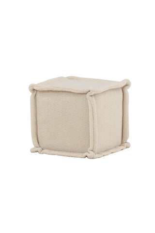 Venture Home Castine Ottoman/Puff - Vit / Fleece