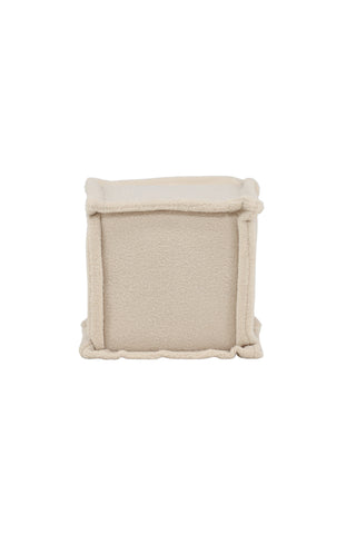 Venture Home Castine Ottoman/Puff - Vit / Fleece
