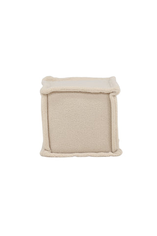 Venture Home Castine Ottoman/Puff - Vit / Fleece