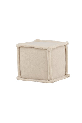 Venture Home Castine Ottoman/Puff - Vit / Fleece