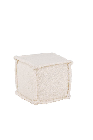 Venture Home Castine Ottoman/Puff - Vit / Boucle