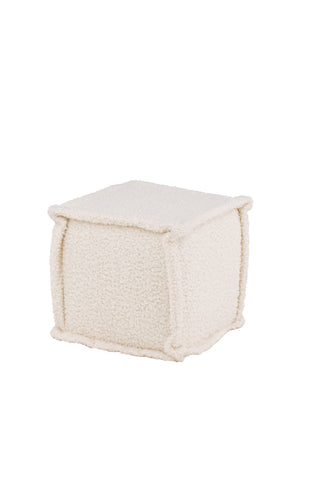 Venture Home Castine Ottoman/Puff - Vit / Boucle
