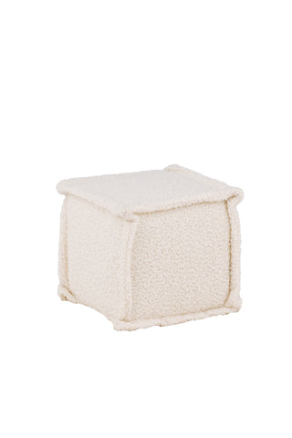 Venture Home Castine Ottoman/Puff - Vit / Boucle