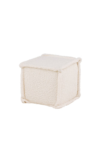 Venture Home Castine Ottoman/Puff - Vit / Boucle