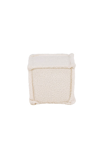 Venture Home Castine Ottoman/Puff - Vit / Boucle