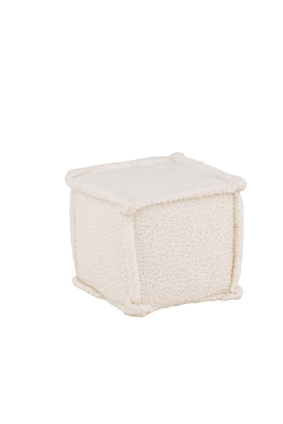 Venture Home Castine Ottoman/Puff - Vit / Boucle