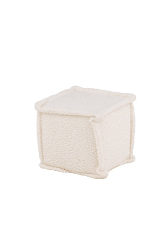 Venture Home Castine Ottoman/Puff - Vit / Boucle