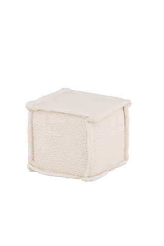 Venture Home Castine Ottoman/Puff - Vit / Boucle