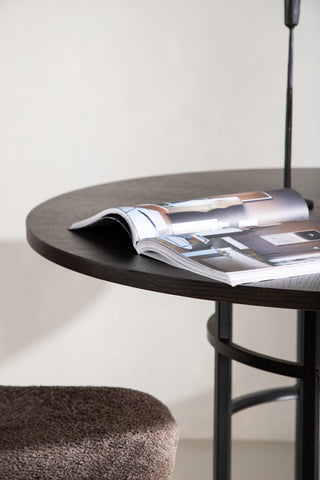 Furniture Fashion Copenhagen Matbord - Svart / Mocca Faner