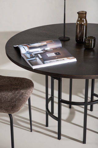 Furniture Fashion Copenhagen Matbord - Svart / Mocca Faner