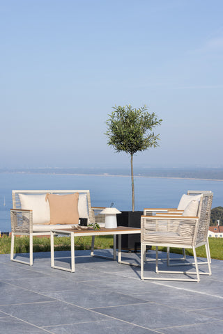 Venture Home Dallas Lounge set - Beige / Ljusgrå Polyester