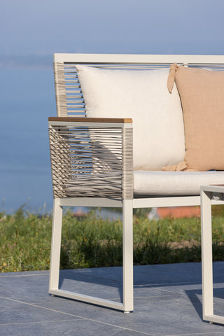 Venture Home Dallas Lounge set - Beige / Ljusgrå Polyester