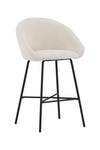 Venture Home Velvet Bar Chair 2-pack - Svart/Vit Teddy