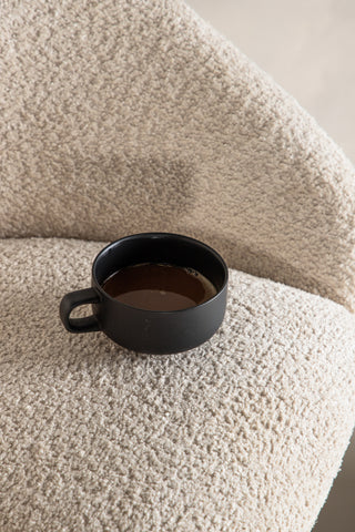 Venture Home Velvet Bar Chair 2-pack - Svart/Vit Teddy