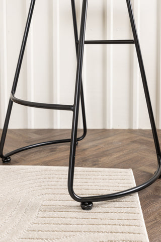 Venture Home Ozark Barstol 2-pack - Zinklook / Mörk valnötsträ