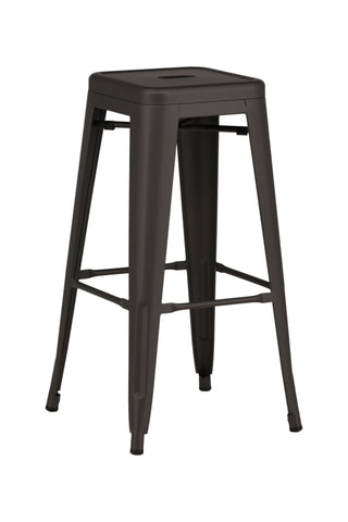 Venture Home Tempe Barstol 4-pack - Mörkgrå / Metall