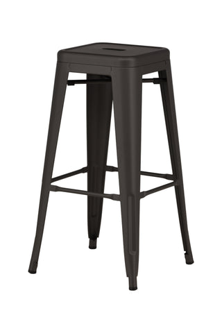 Venture Home Tempe Barstol 4-pack - Mörkgrå / Metall