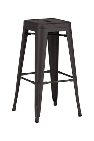 Venture Home Tempe Barstol 4-pack - Mörkgrå / Metall