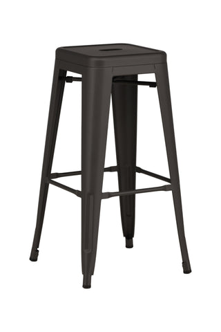 Venture Home Tempe Barstol 4-pack - Mörkgrå / Metall