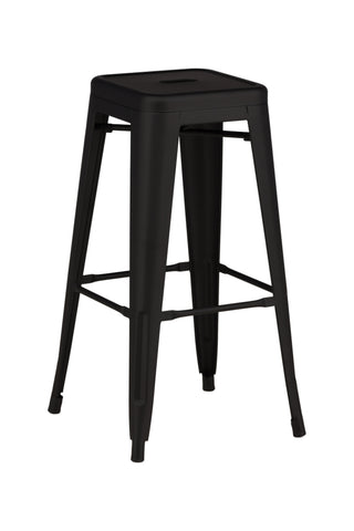 Venture Home Tempe Barstol 4-pack - Mattsvart / Metall