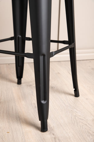 Venture Home Tempe Barstol 4-pack - Mattsvart / Metall