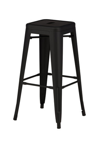 Venture Home Tempe Barstol 4-pack - Mattsvart / Metall