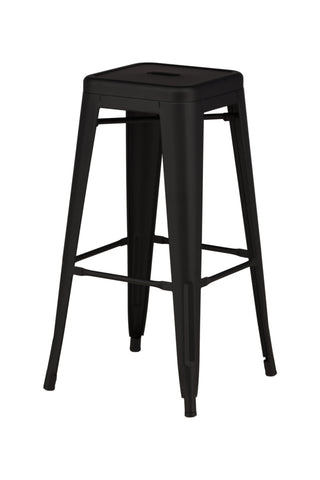 Venture Home Tempe Barstol 4-pack - Mattsvart / Metall