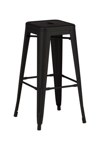 Venture Home Tempe Barstol 4-pack - Mattsvart / Metall