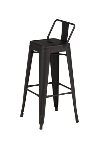 Venture Home Tempe Barstol 4-pack - Mattsvart / Metall