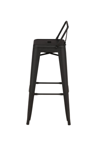 Venture Home Tempe Barstol 4-pack - Mattsvart / Metall